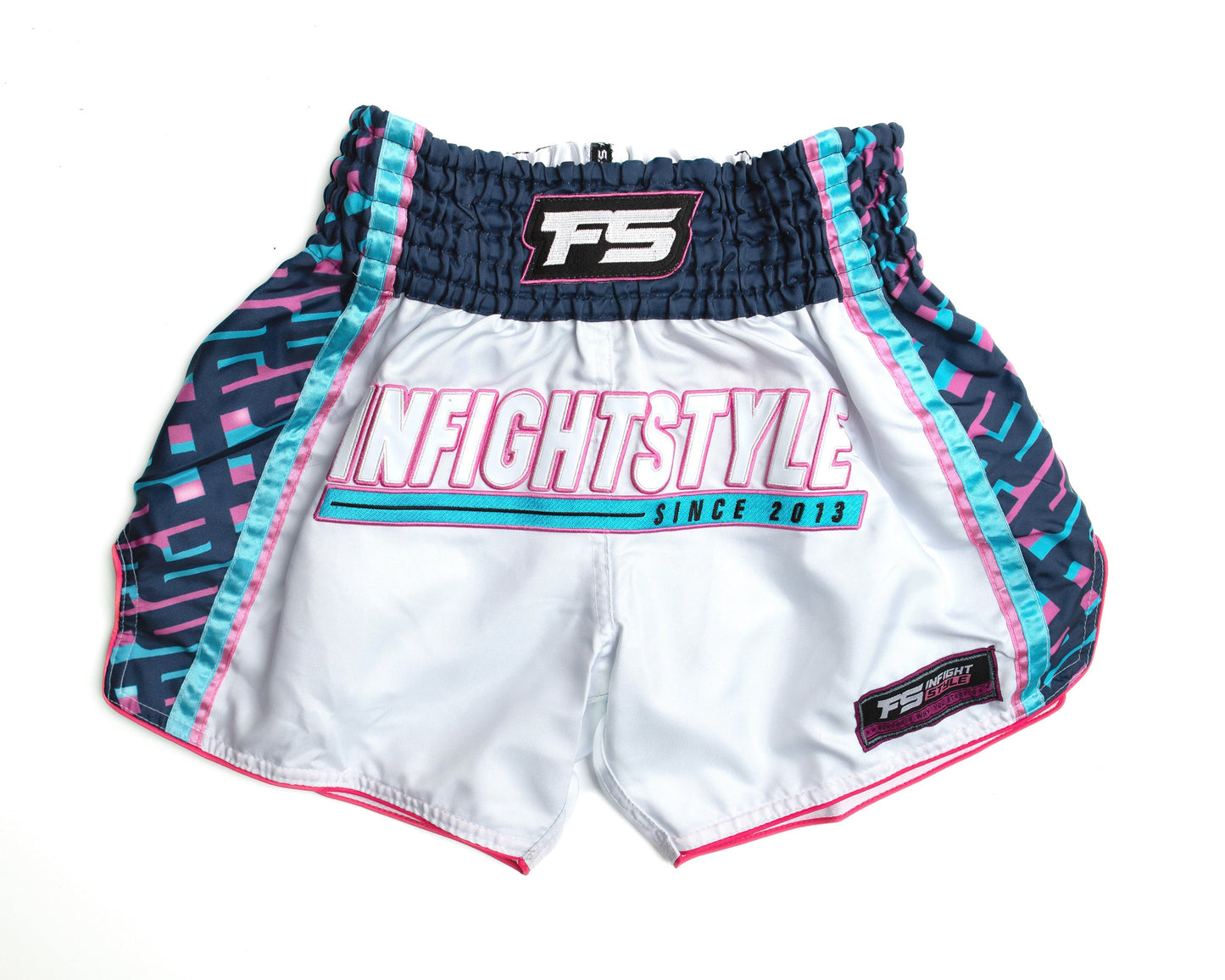 FS - Y2K Muay Thai Shorts White/Pink