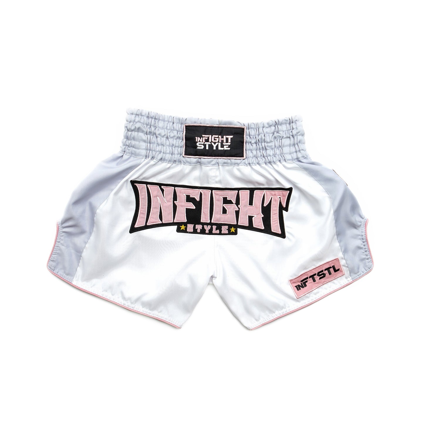 FS Ticket White Muay Thai shorts