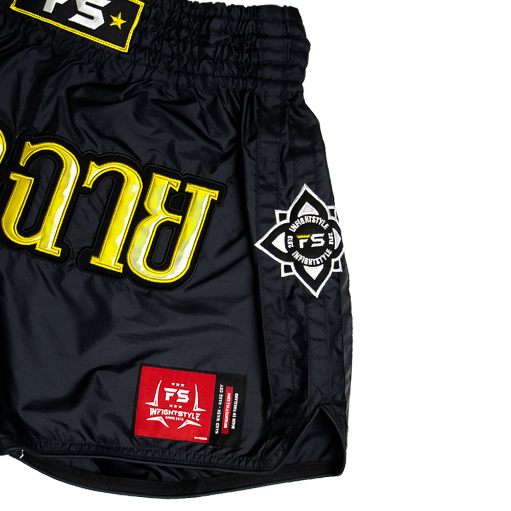 FS - 'Originals' Muay Thai Shorts - Black/Gold
