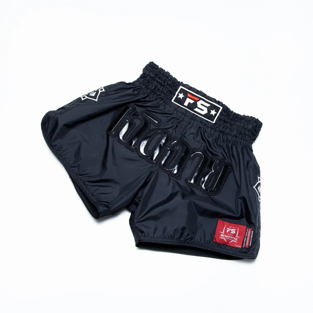 FS Lotus Muay Thai Shorts Black