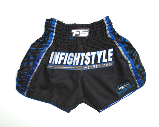 FS - Y2K Muay Thai Shorts Black/Blue