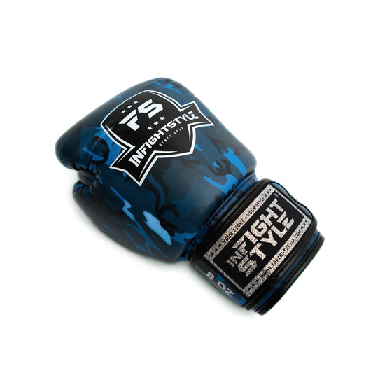 IFS Junior Boxing Glove Blue Camo