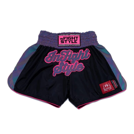 Astro Pink Neon Reflective Muay Thai Shorts